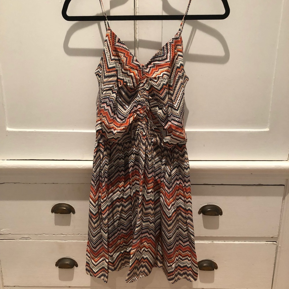Parker Zig-Zag print sundress- S